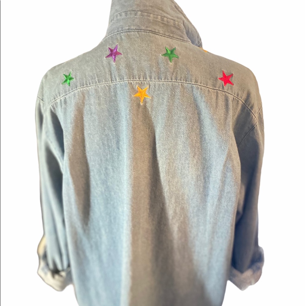Vintage 100% cotton Denim Shirt - Picture 4 of 4